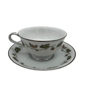 Vintage Noritake Japan Vineyard Cup And Saucer Coffee Tea 6449 Leaves & Vine